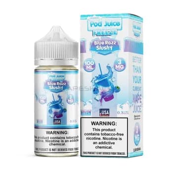Blue Razz Slushy Freeze - 0mg
