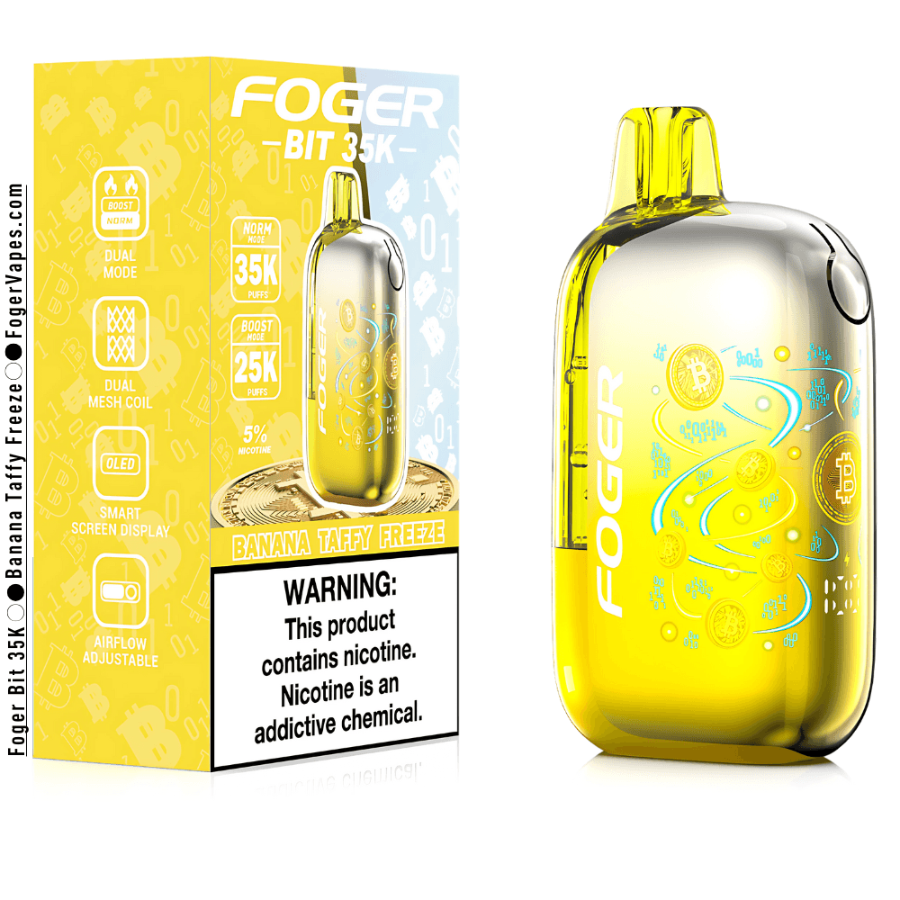 Foger Bit 5% Disposable 100ml 25K Puffs / Banana Taffy Freeze