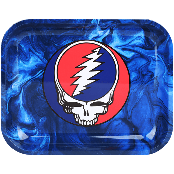 The Grateful Dead x Pulsar Large Metal Rolling Tray 13"x11" / Steal Your Face Swirls