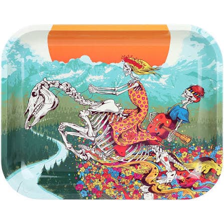 The Grateful Dead x Pulsar Large Metal Rolling Tray 13"x11" / Dead Horse