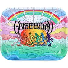 The Grateful Dead x Pulsar Large Metal Rolling Tray 13"x11" / Under The Rainbow