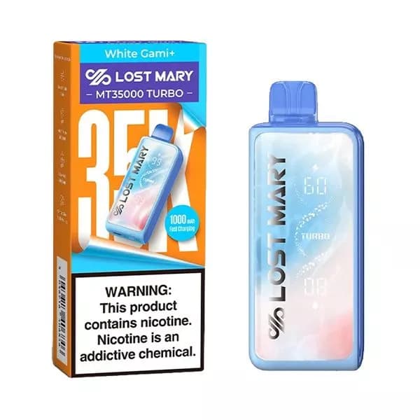 LOST MARY MT35000 Turbo 5% Disposable (90ML) 35K Puffs / White Gami+