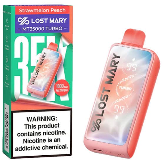 LOST MARY MT35000 Turbo 5% Disposable (90ML) 35K Puffs / Strawmelon Peach