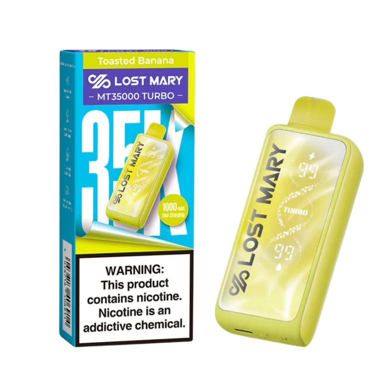LOST MARY MT35000 Turbo 5% Disposable (90ML) 35K Puffs / Toasted Banana