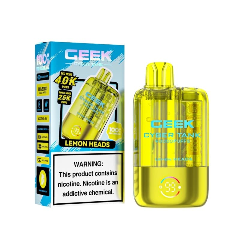 Geek Cyber Tank 5% Disposable 40K Puffs / Lemon Heads