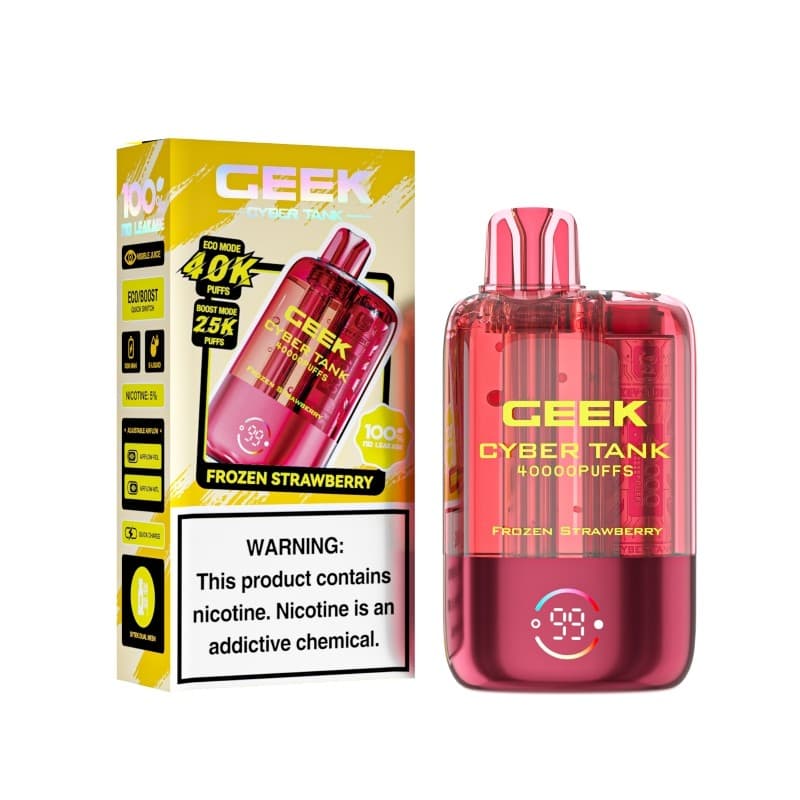 Geek Cyber Tank 5% Disposable 40K Puffs / Frozen Strawberry