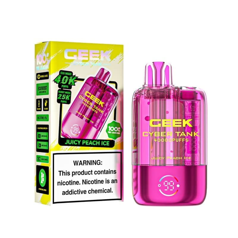 Geek Cyber Tank 5% Disposable 40K Puffs / Juicy Peach Ice