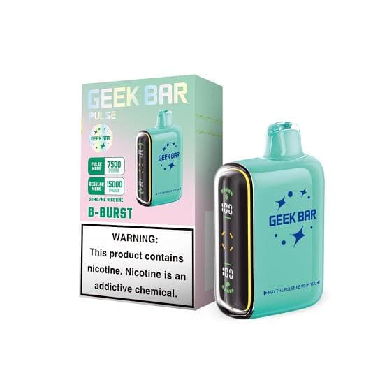 Geek Bar Pulse 15,000 Puffs 50mg 16mL Disposables w/ Dual Heating Modes / B Burst