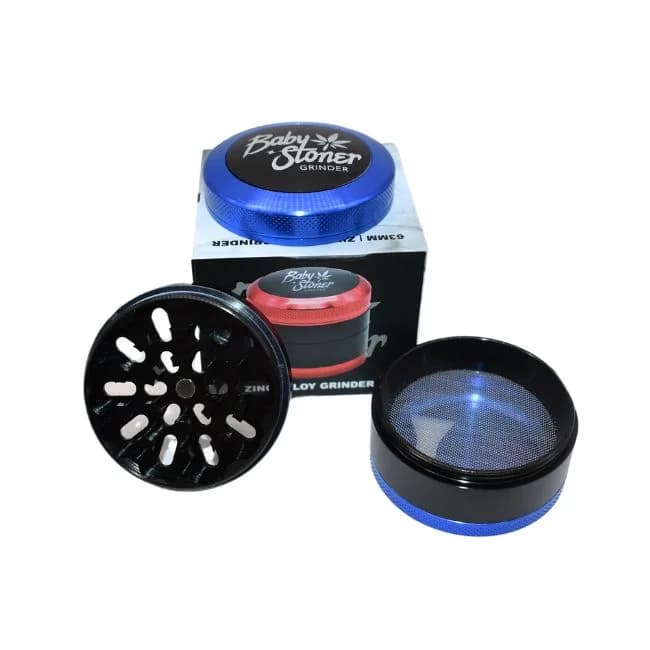 Baby Stoner Aluminum 50mm Grinder / Blue