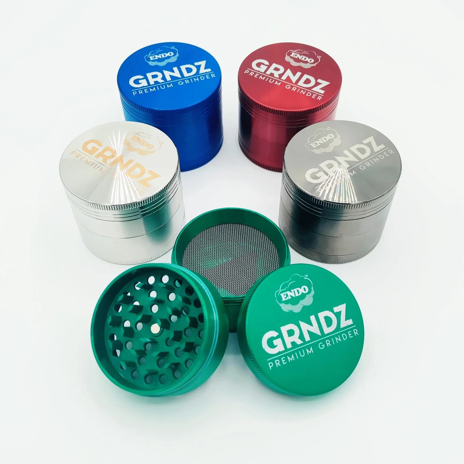 Assorted 4 piece grinder / 50mm Marble