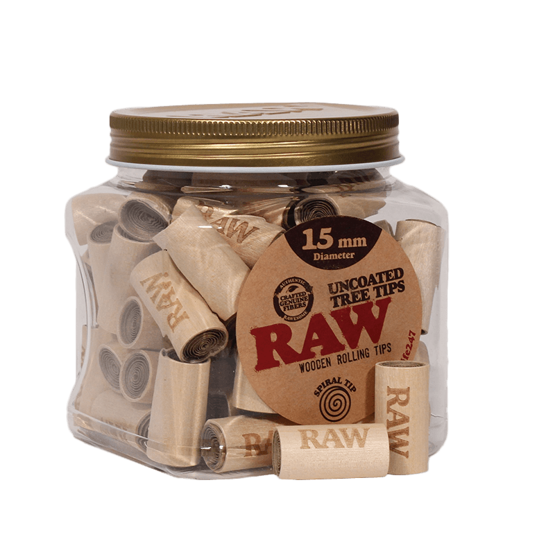 Raw Tips / Uncoated Tree 15mm 65pcs Jar