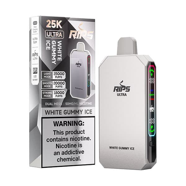 Rips Ultra 25K Disposable / White Gummy Ice