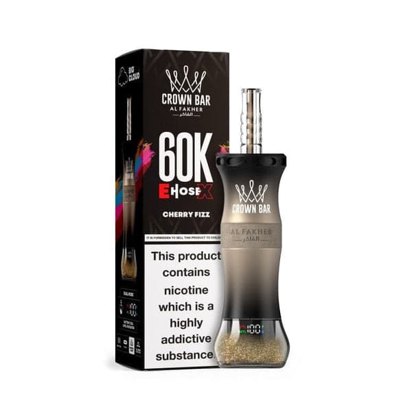 Crown Bar By Al Fakher E- Hosex  5% Disposable  250ml 60K Puffs / Cherry Fizz