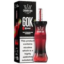 Crown Bar By Al Fakher E- Hosex  5% Disposable  250ml 60K Puffs / Watermelon Cherry