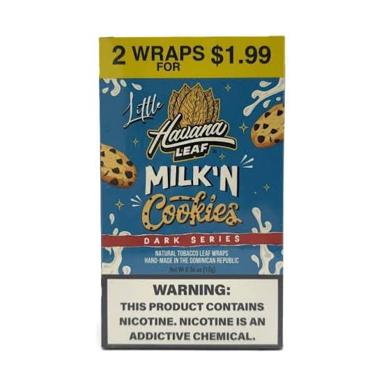 Havana Leaf Wrap Little / Milk and Cookies (Dark Series)