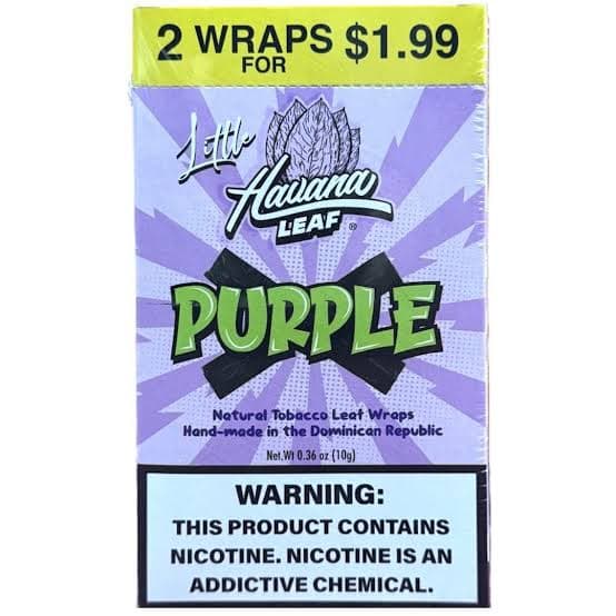 Havana Leaf Wrap Little / Purple