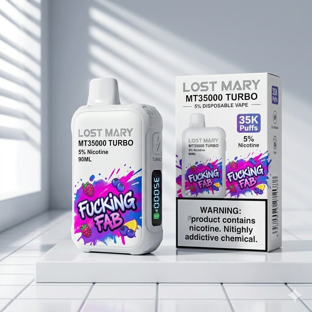 LOST MARY MT35000 Turbo 5% Disposable (90ML) 35K Puffs / White Fucking Fab