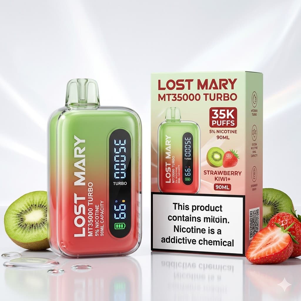 LOST MARY MT35000 Turbo 5% Disposable (90ML) 35K Puffs / Strawberry Kiwi+