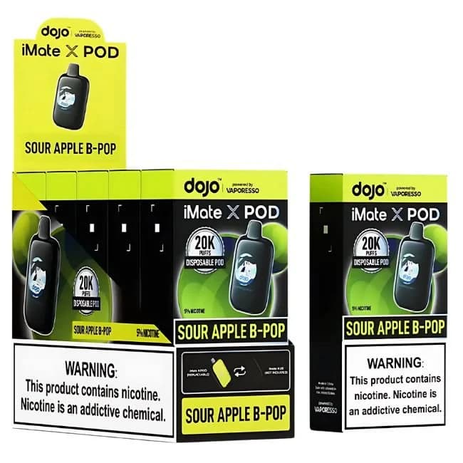 Dojo Imate Disposable 20k Puffs / Sour Apple B-Pop