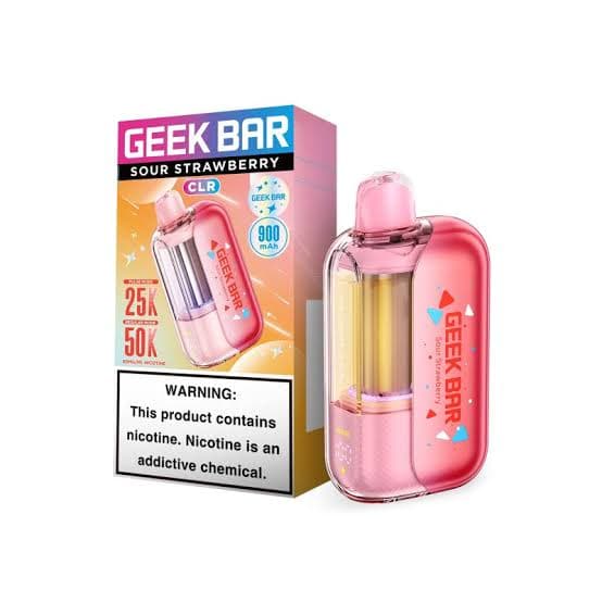 Geek Bar CLR 5% Disposable 50k Puffs / Sour Strawberry