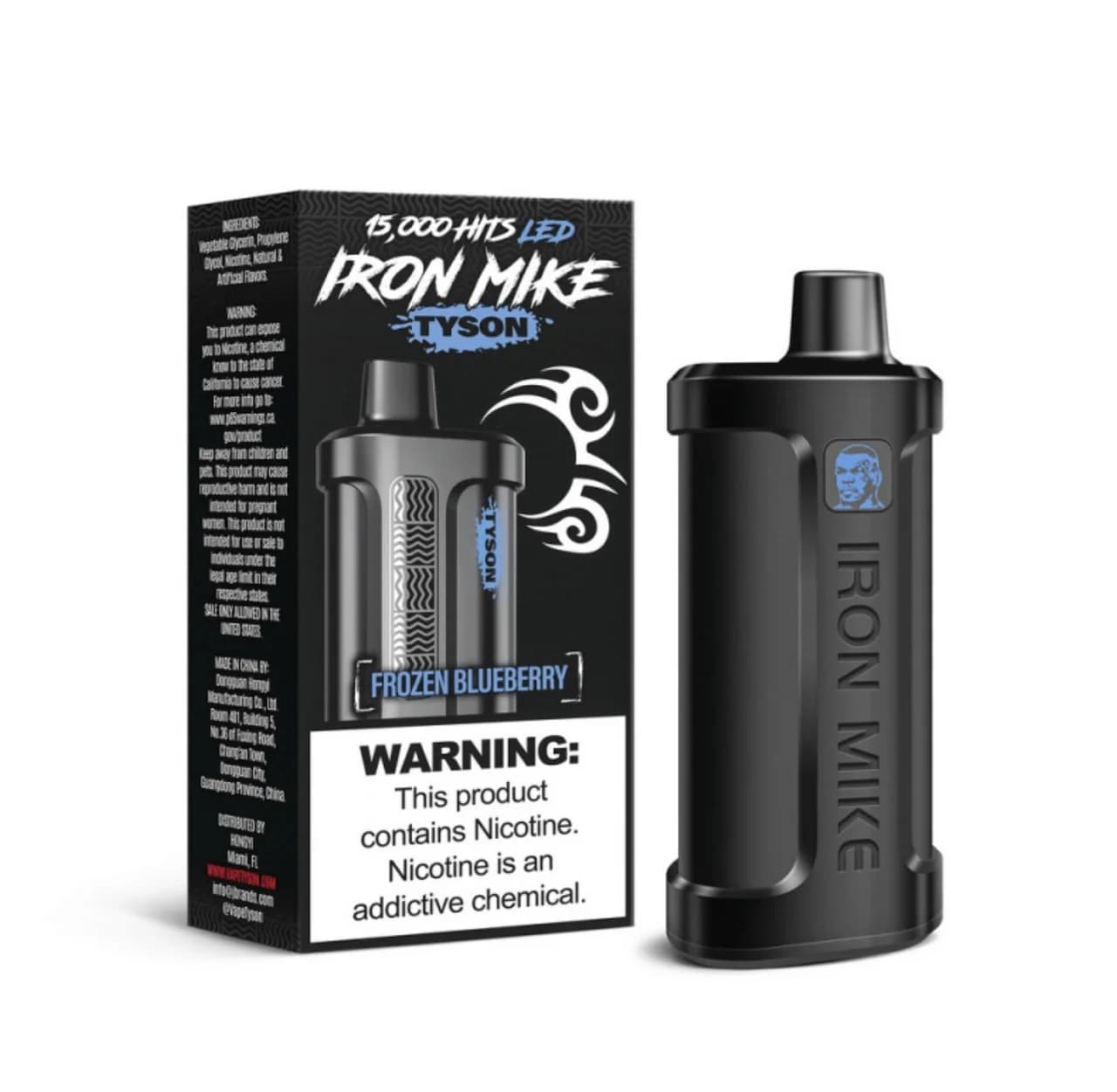 IRON MIKE Tyson 15K Puffs 50mg 14ml Disposables / Frozen Blueberry