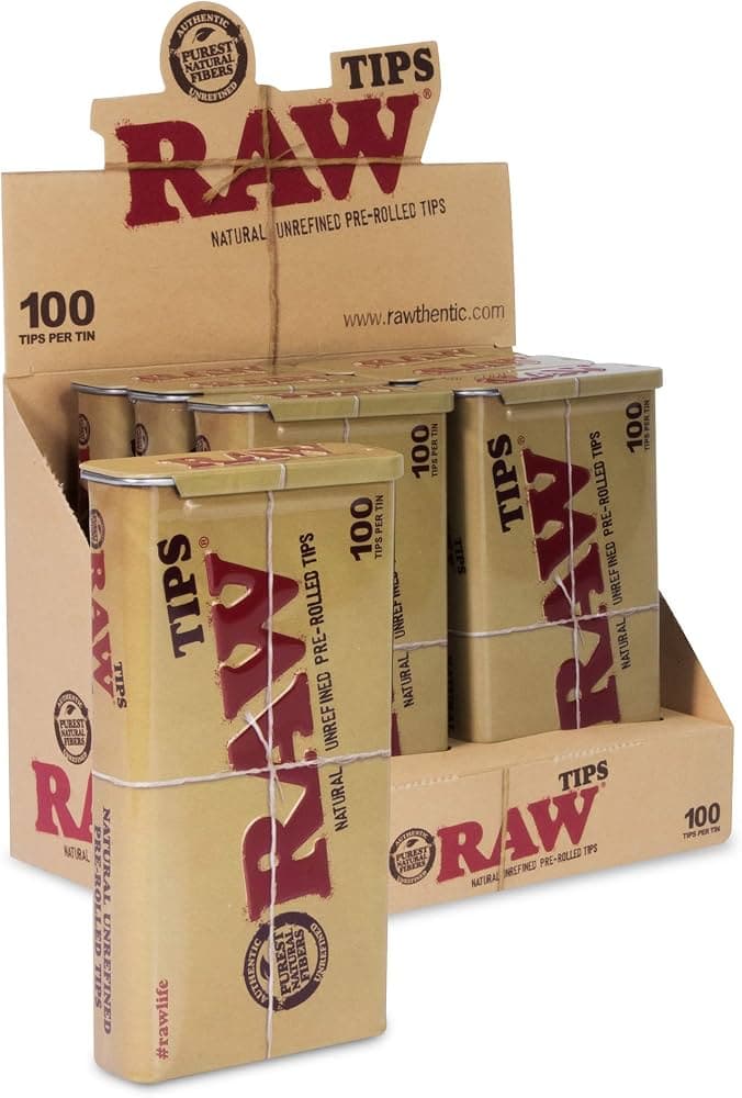 Raw Tips / Pre Rolled Tips 100 Tin
