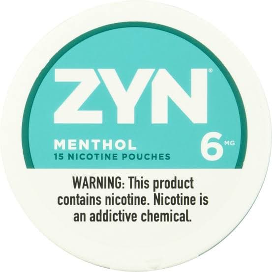 ZYN Nicotine Pouches / Menthol / 6mg