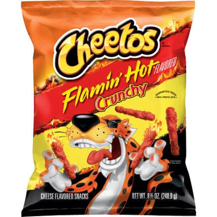 Frito Lay Flamin Hot Snacks / Cheetos