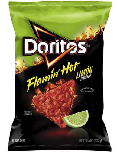 Frito Lay Flamin Hot Snacks / Dorites