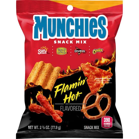 Frito Lay Flamin Hot Snacks / Hesters