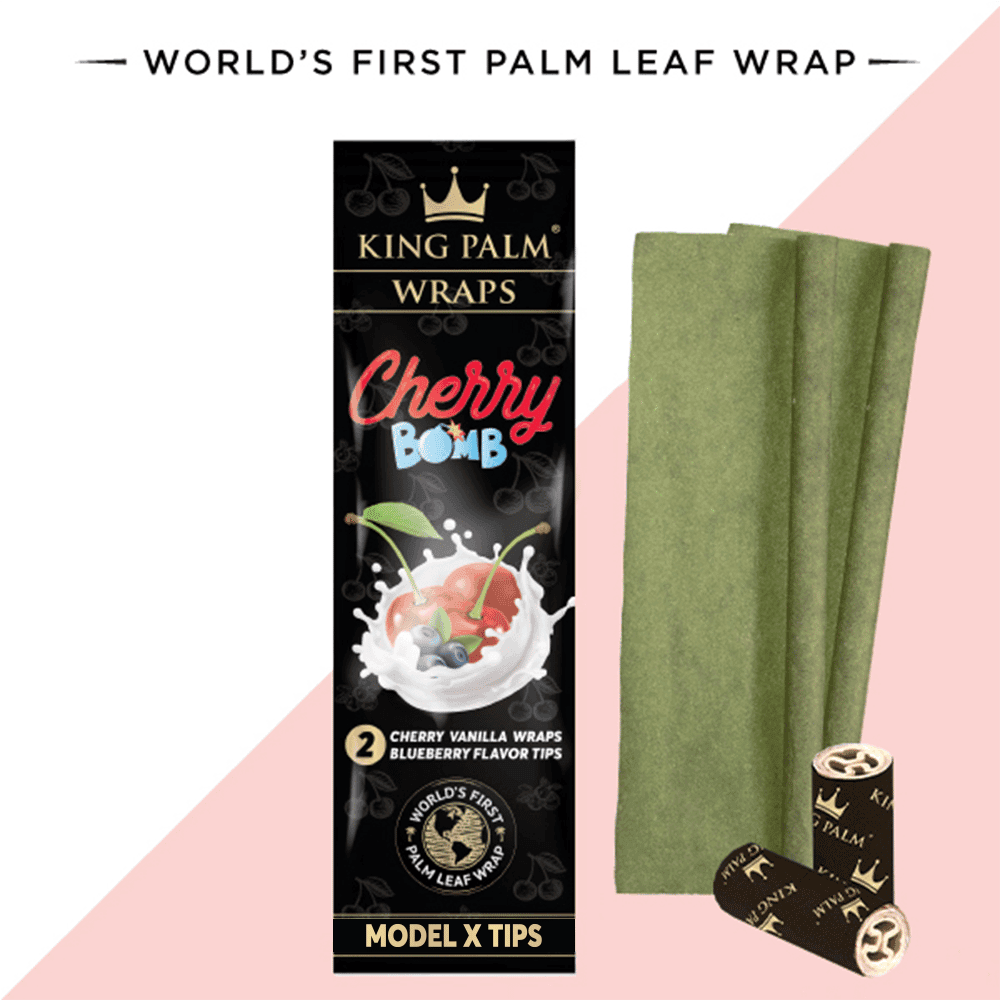 King Palm XL Wraps with Flavor Tips |15Pc / Cherry