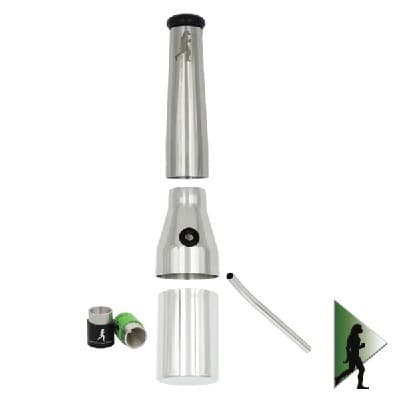 Green Stone Steel Bong