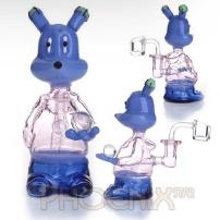 Oil Dab Rig |6.2" |5mm |Glass Slitted Diffuser |Quartz Banger