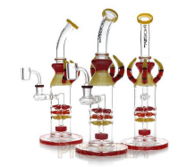 Oil Dab Rig |11.5" |Showerhead Perc |American Northstar Glass Rod |14mm Male Joint |14mm Quartz Banger