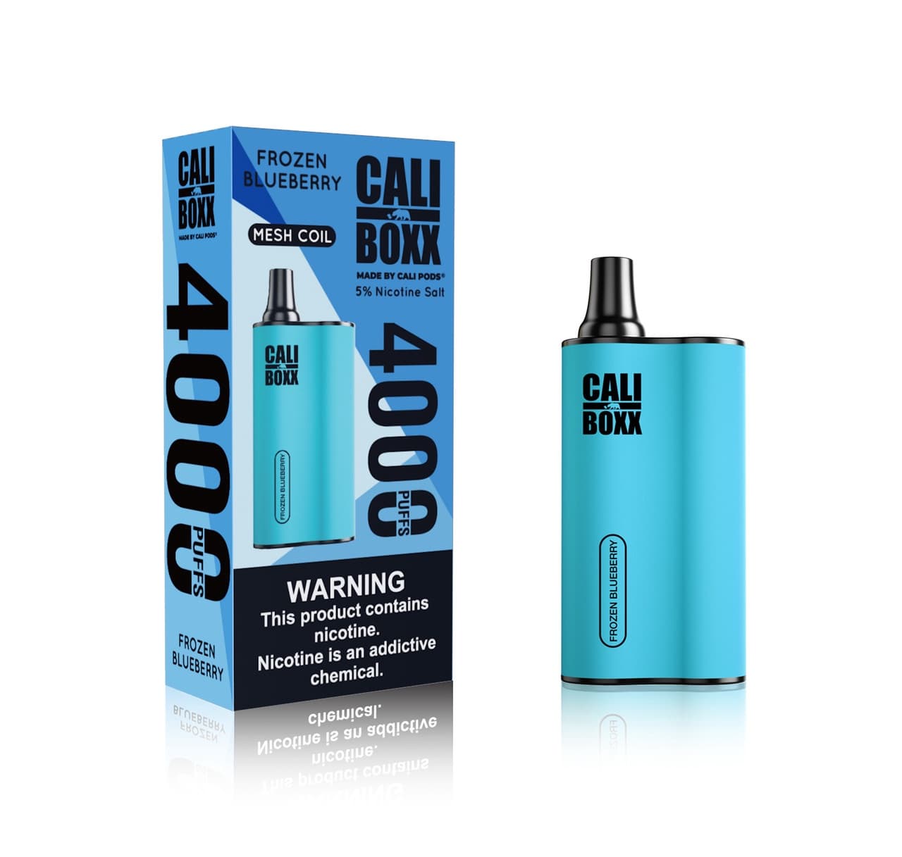 Cali Boxx Disposable 4000 Puffs 5% Nicotine / Frozen Blueberry
